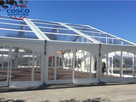 Transparentes Outdoor-Zelt fr 100 Personen Luxurises Hochzeitszelt fr  Veranstaltungen Festzelt
