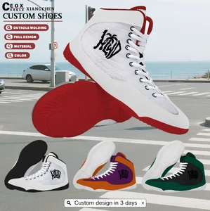 2026 Trending Product Custom Manufacturer Professional Training Make Your Own Boxing Wrestling Shoes for Men Mens Custom Shoes