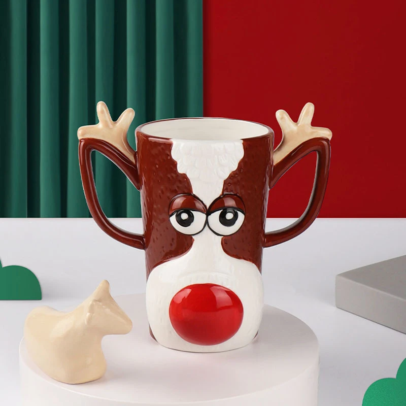 Cartoon Reindeer Mug