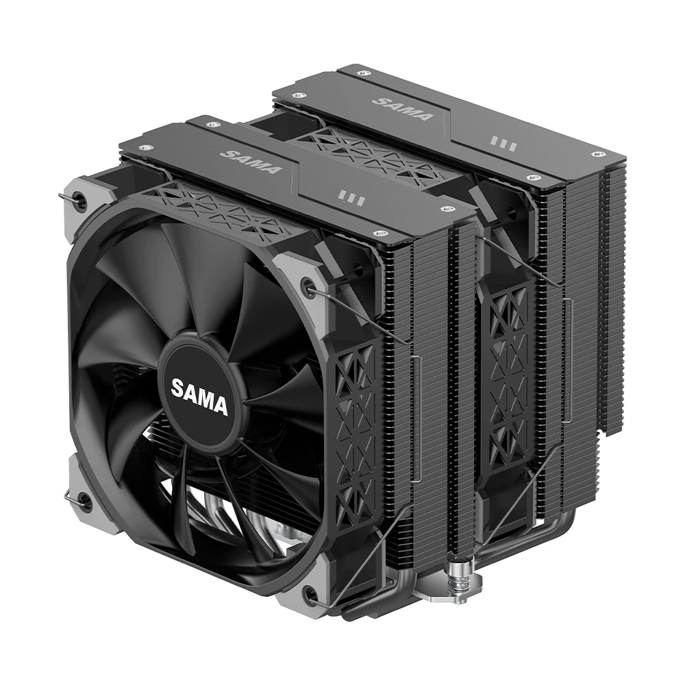 SAMA AM4 AM5 Cpu Heatsink Cooler Strong Functional Fan Double Fan Cooler Cpu Processor Cooling