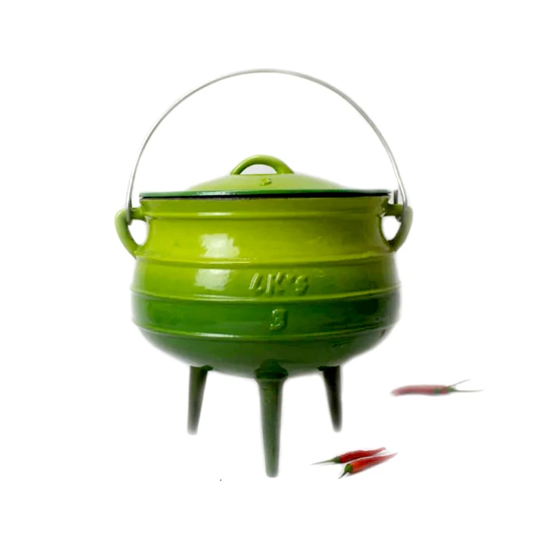 Potjie pot enamel 0.8L 1/4 Cast Iron enamel potjie pot Camping outdoor