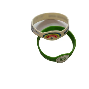 fashion rainbow silicone wristband church event gifts bracelet custom design logo hot sale watch band