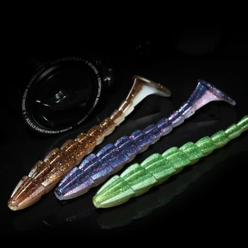CHEERY Top Right S045 70mm 90mm 115mm Soft Swimbait Shad Bait Bass Fishing Lures Paddle Tail Soft Plastics Lures – Soft Lure – view 5