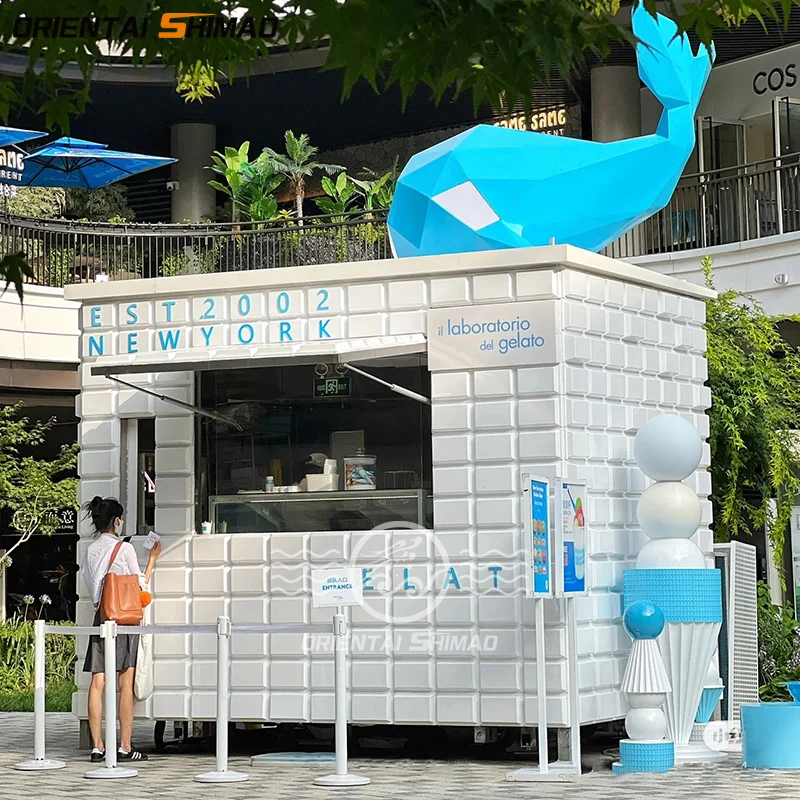 Fully Equipped Mobil Pasta Fast Food Truck Carts and Food Cart Trailers for Ice Cream and Chips