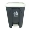 Gray bucket with white lid