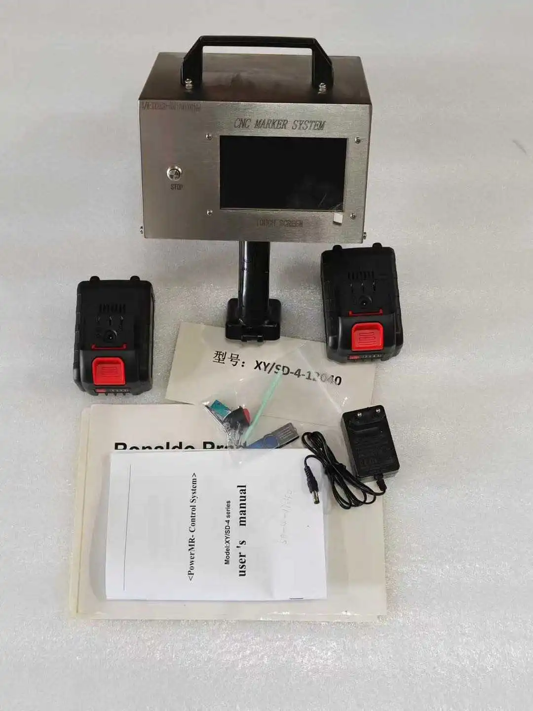 TEBAK Industrial Grade XY-SD-4-12040 Dot Peen Marking Machine - Specialized for Stainless Steel Plate & Auto VIN Number Marking