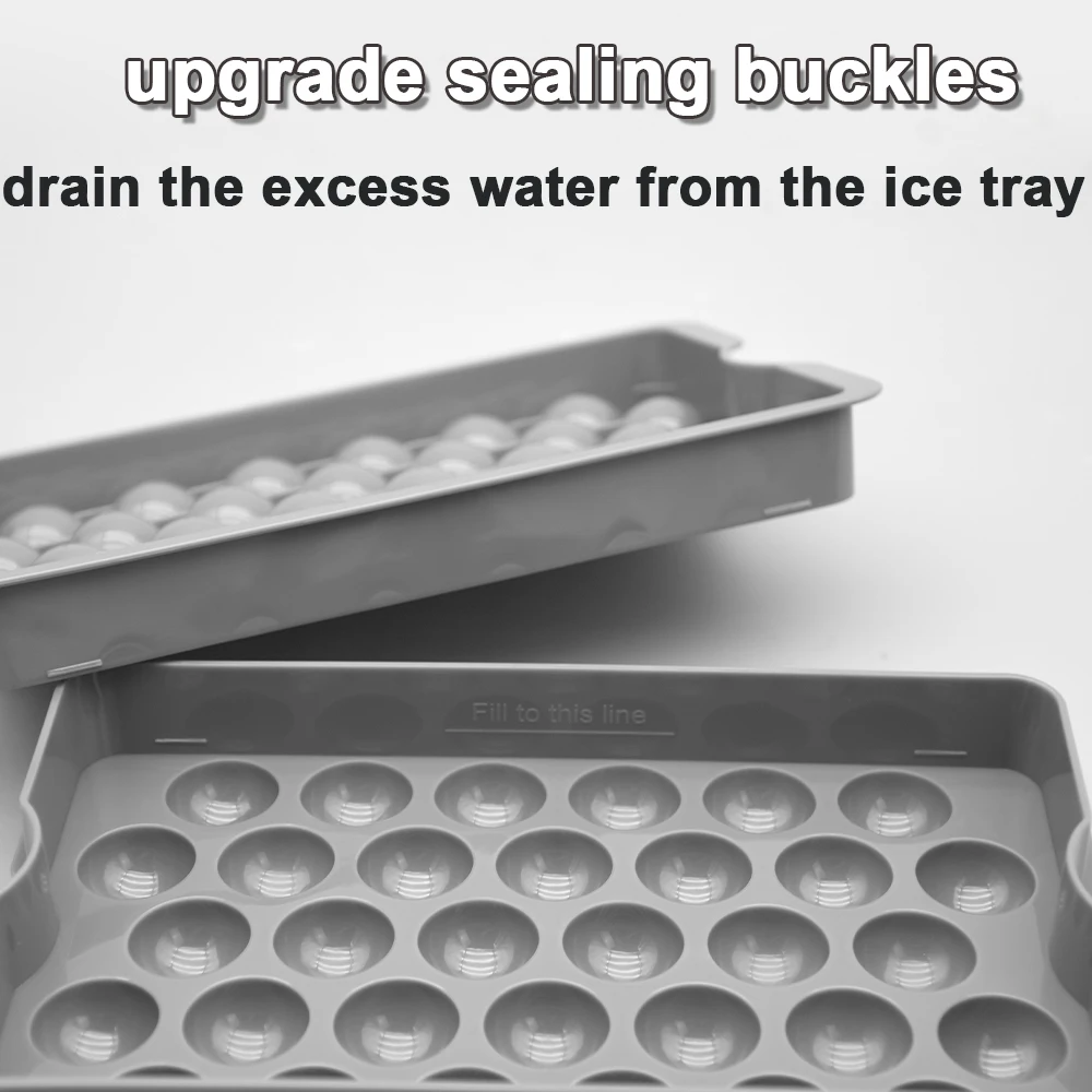 Top Seller 32 Cavity Ice Ball Mold Bpa Free Plastic Mini Round Ice Ball