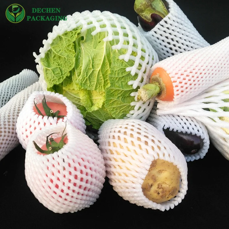 Filet de mousse d'emballage de fruits en plastique coloré en plastique de bouteille