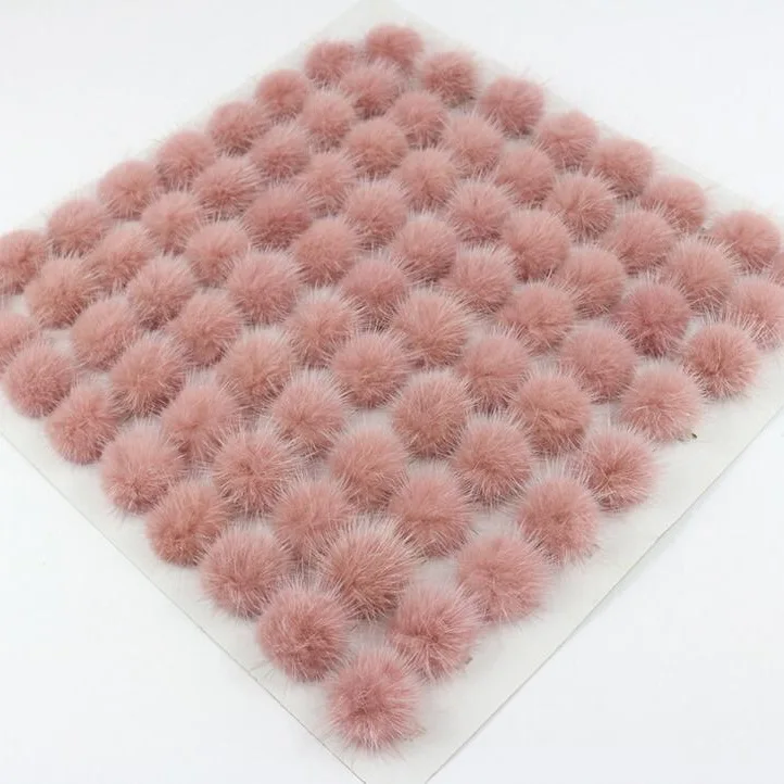 Модные декоративные повязки на голову, аксессуары, маленькие помпоны из меха норки, цвета на заказ