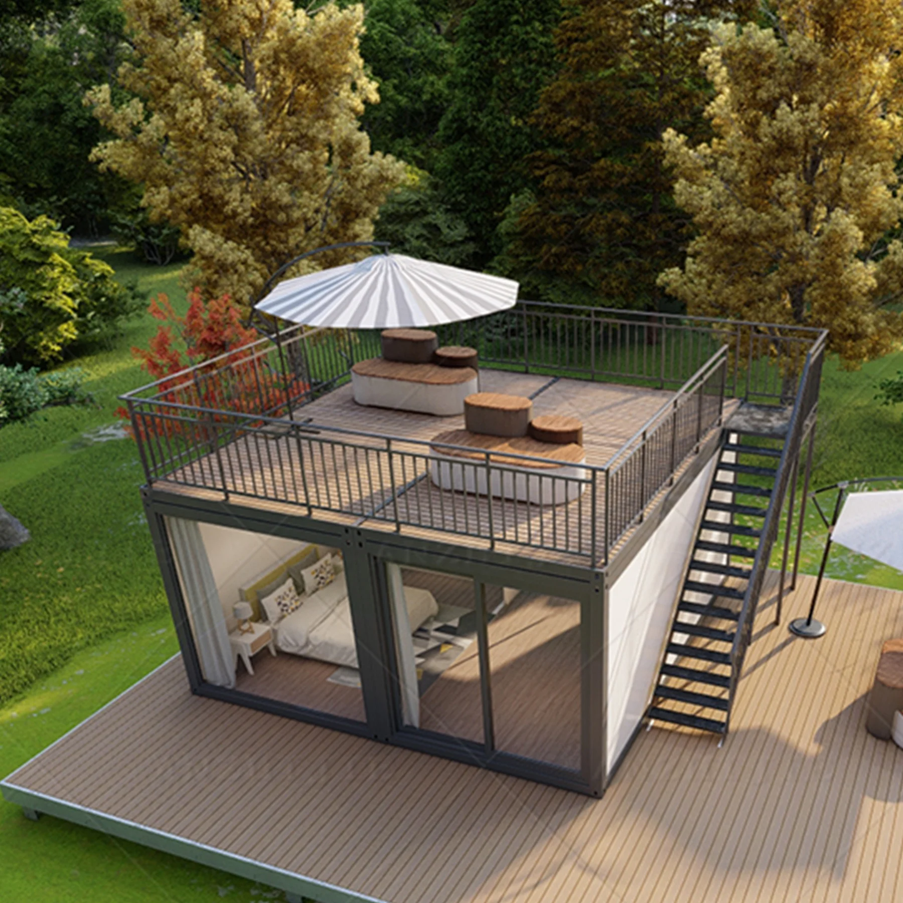 Prefabricated Villa  Customized Tiny House for Sale