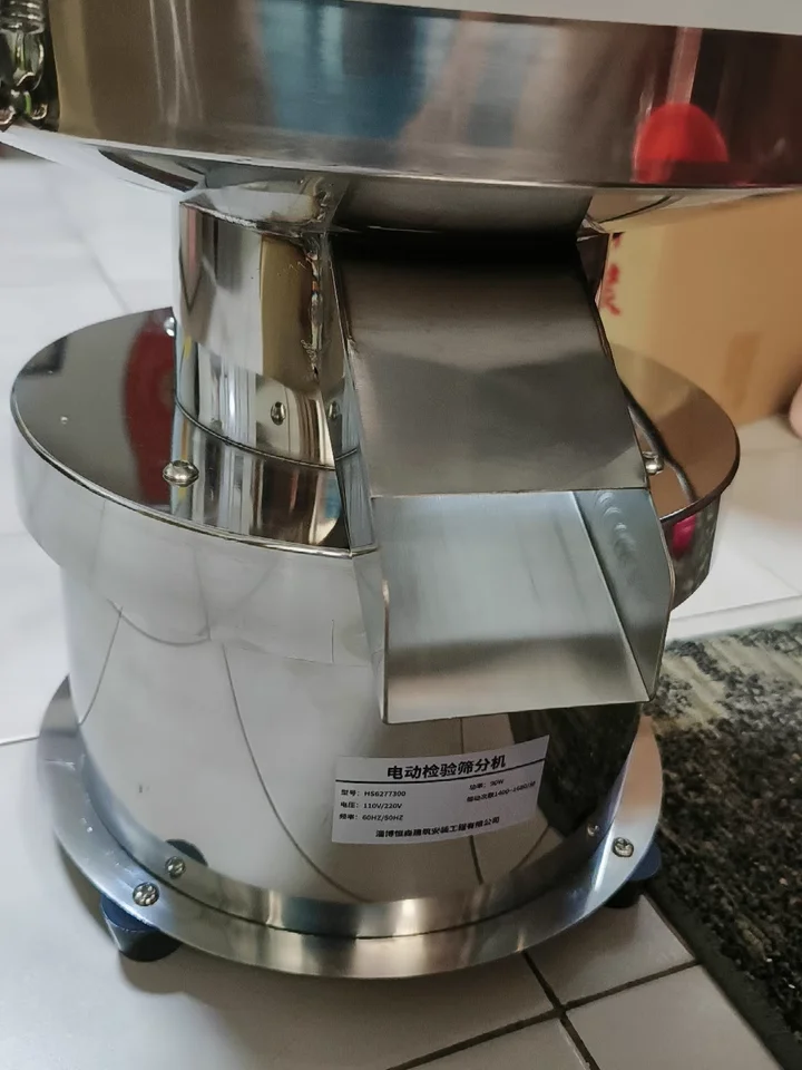 KFC Silent Vibrating Screening Machine Breading Table Flour Filter Sieve Shaker Equipment for Fried Chicken