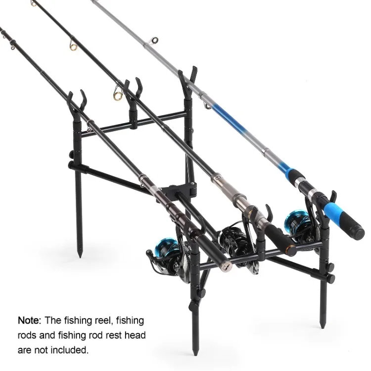 Detachable Fishing Rod Stand Buzz Bar Pole Rest Head Folding
