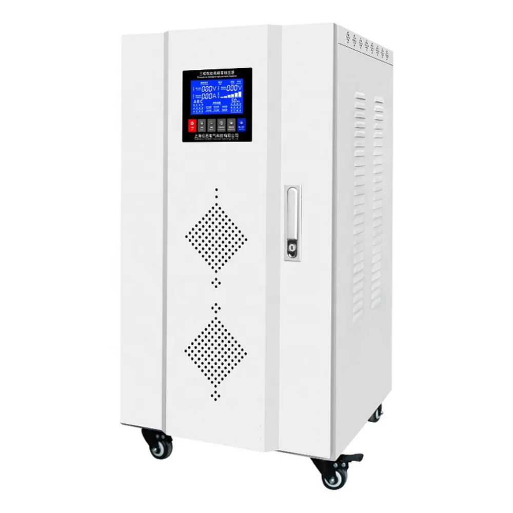 China manufacturer 120kVA 150kva output 220v three  Phase high standard Voltage Stabilizer with factory discount price