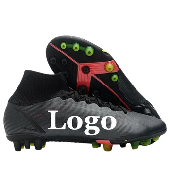 Customised Logo Assassin 14 High Top Full Waterproof Knitted Soccer ...