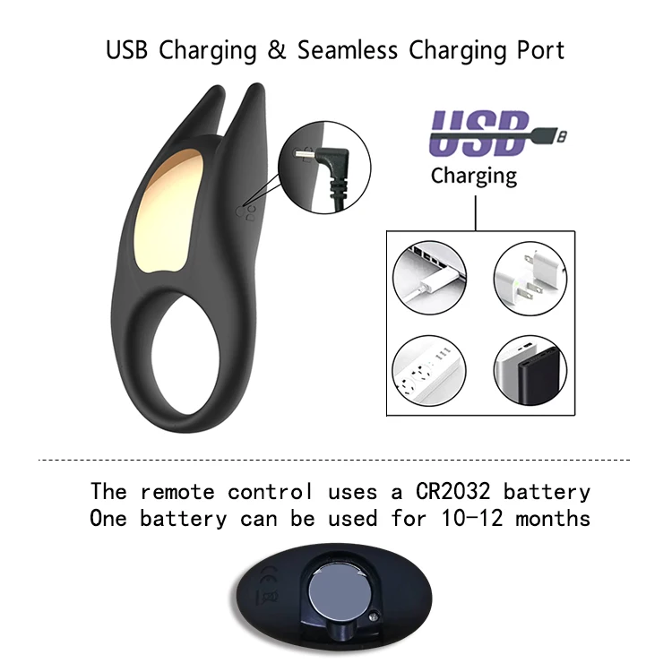 what is a vibrating ring used for Bold Care Ultra Pleasure Ring | Rechargeable Vibrating Ring for Him & Her |  Remote-Controlled | 10 unique vibrating modes | Easy to Use main image 1