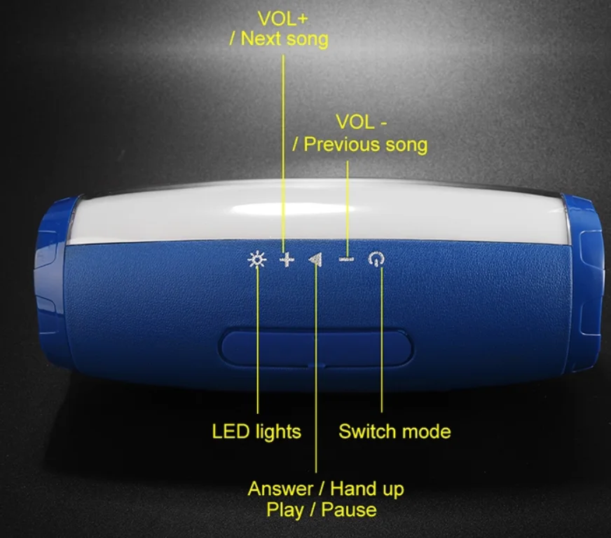 Hot sale high quality TG165 Led Light Smart Wireless Speaker outdoor waterproof BT speaker - ANKUX.COM