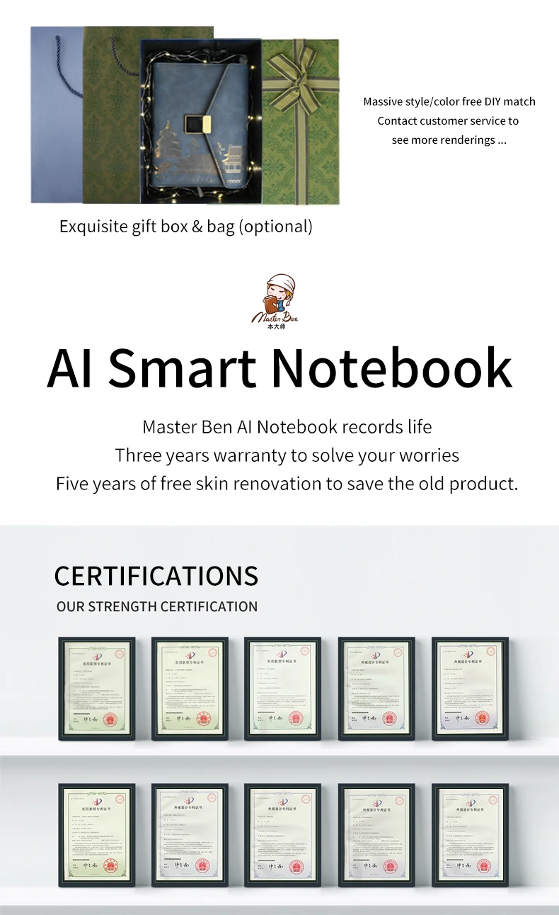 Smartben Now.pdf Masterben.AI Digital Pen with Smart Writing Notepad - Real Time Sync ...