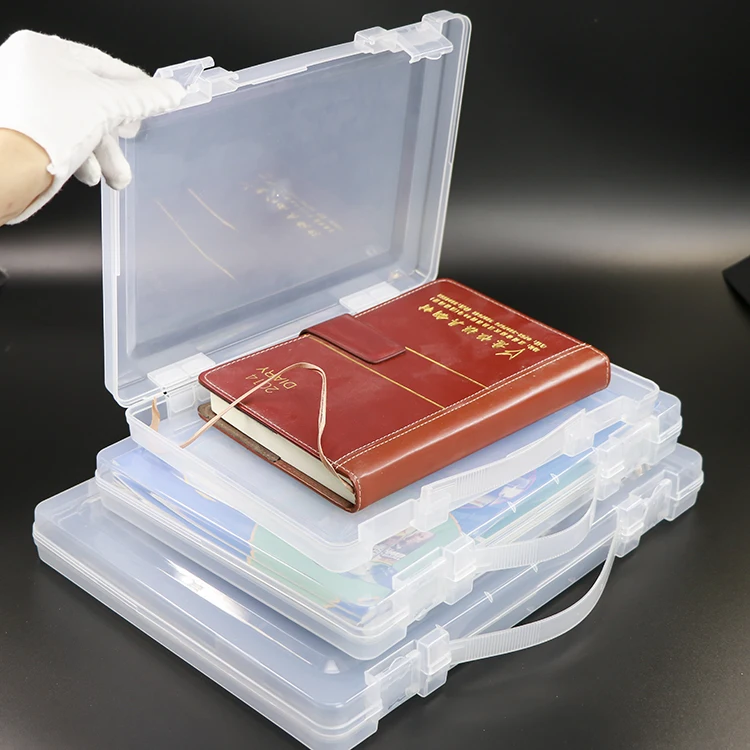 Office Supplies File Storage Case Plastic Scrapbook Paper Storage
