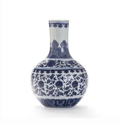 中式小青花瓷花瓶经典陶瓷花瓶家居装饰陶瓷花瓶| Alibaba.com