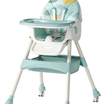 Foldable Multifunctional Baby High Dining Table and Chair