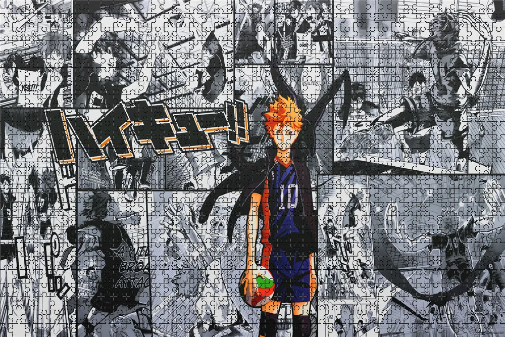 Metal panoramic of the Haikyu!! team/ about 4x12”/ - Depop