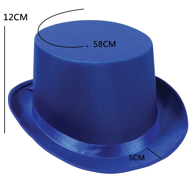 Hot Selling Colored Party Top Hats Custom Magician Hat Stovepipe Hat Fancy  Costume Party Accessory