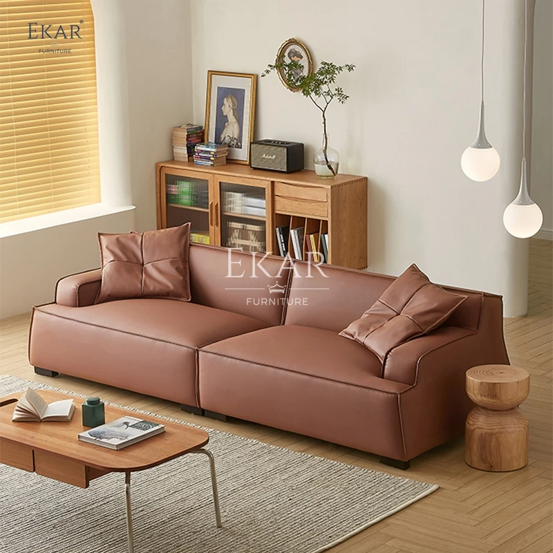 product new design ekar high density foam earth tone modern living room sofa-59