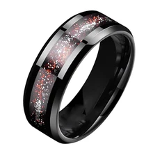 High quality tungsten ring with groove inlay red foil polished tungsten carbide ring 4mm 6mm 8mm Comfort Fit men tungsten rings