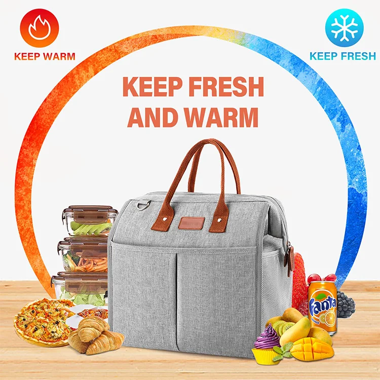 Eco-friendly waterproof cooler bag lightweight outdoor shopping insulated lunch tote bags