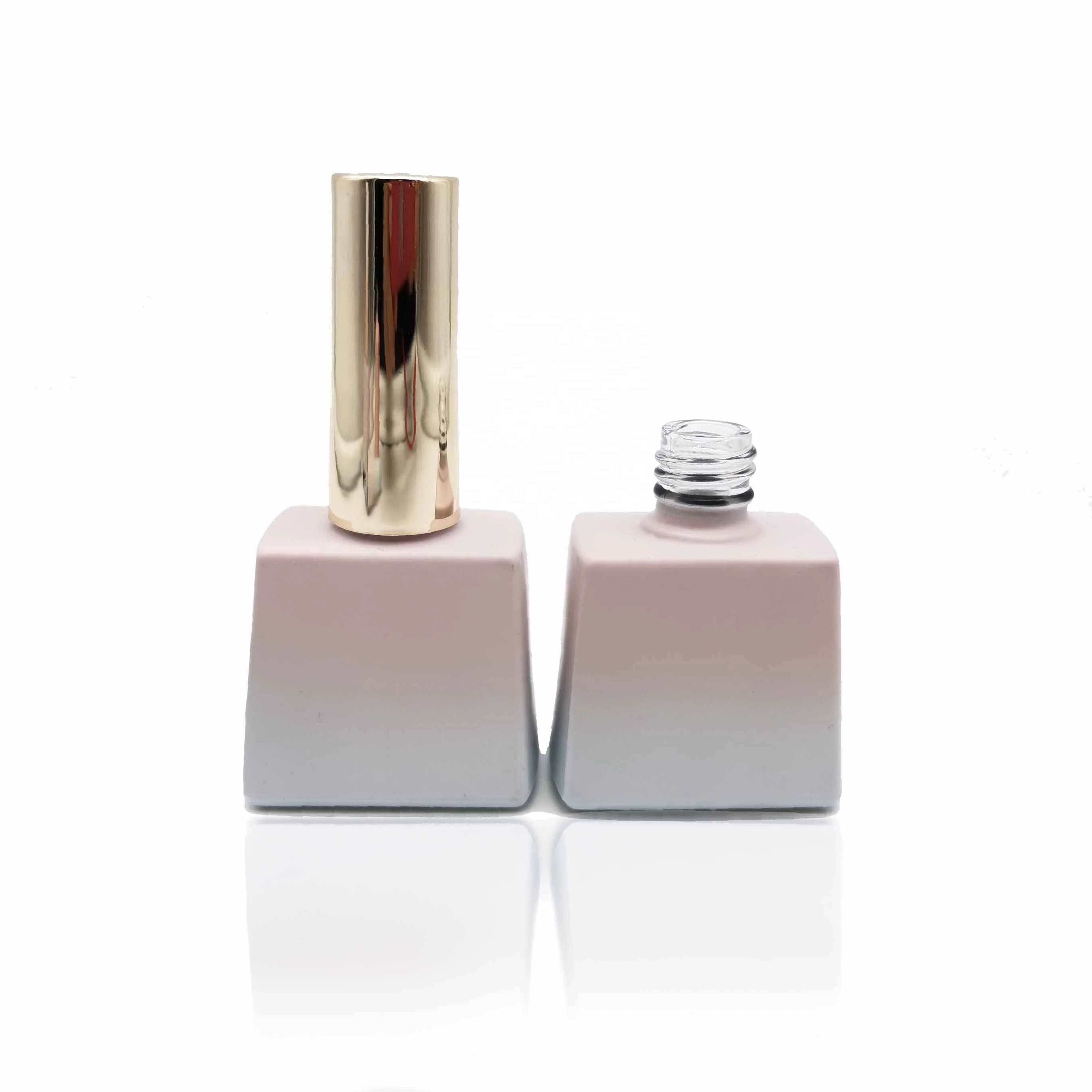 10ml square Glass Empty UV Gel Polish Bottles