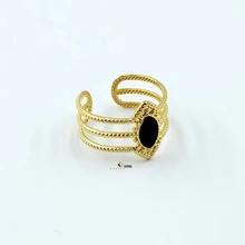 Titanium steel ring eye shape ring unique design fashion style decorative accessories