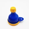 Bleu avec orange