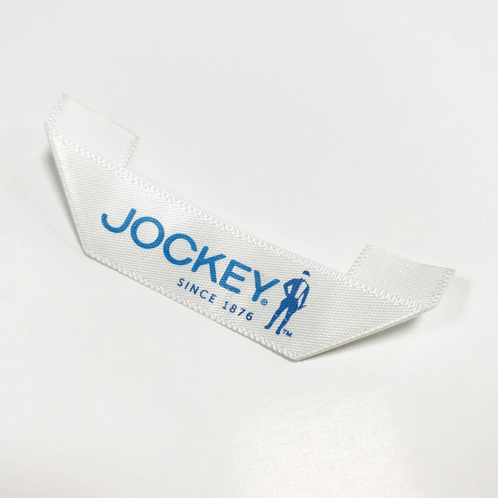Custom Garment Main Label Miter Fold Printed Stain Label for Clothing
