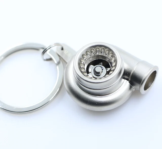Spinning Turbo Keychain Hot Sale Automotive Car Part Keychain Turbine