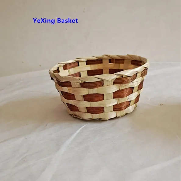 Cheap Price Bamboo Gift Basket With Handle For Easter/christmas Gift