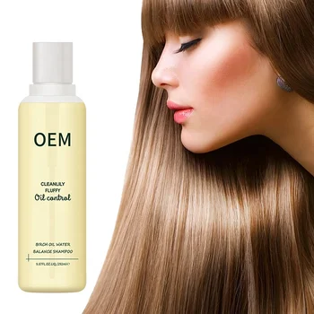 Guangdong Shampoo Supplier OEM Birch  Herbal Extract Oil-Control Shampoo For Grease Hair Organic Water And Oil Balancing Shampoo