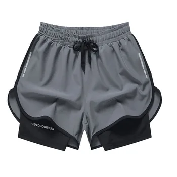 Hot Sale Private Label Outdoor Sports Casual Breathable Quick Drying Fitness Running Polyester Spandex Plus Size Shorts