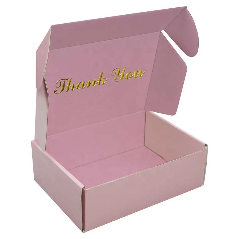 Custom Printed Luxury Gold Foil Personalized Foldable Gift Cardboard Corrugated Flute Paper Packaging Mailer Box Cajas de carton