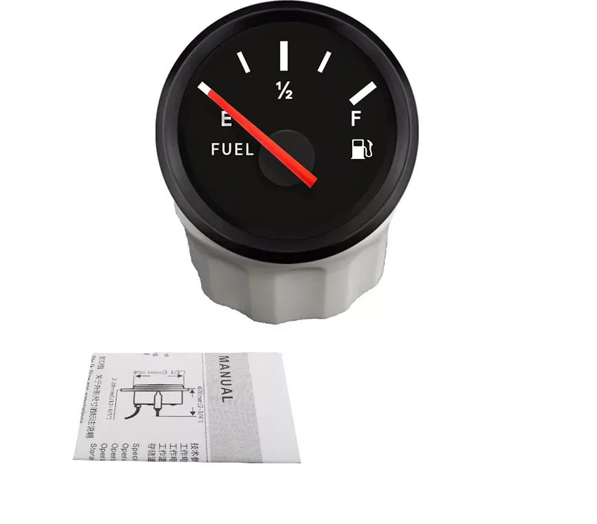 52mm Fuel Oil Tank Level Gauge 24033ohm 12v/24v With Red And Yellow