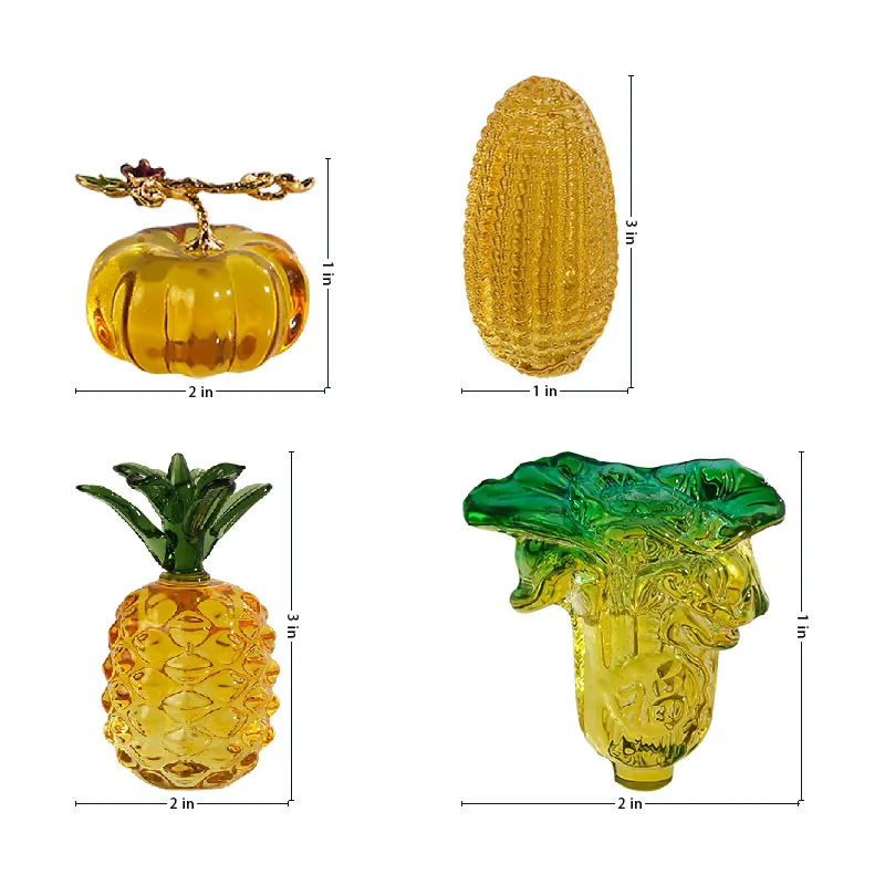 product jy factory wholesale creative crystal fruit red apple crystal home office tabletop centerpiece ornaments decoration-1
