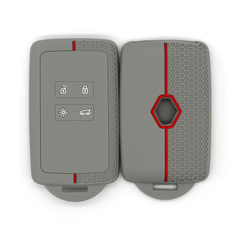 4 Button Silicone Car Case Key Cover for Renault Clio Scenic Megane Duster Sandero Captur Twingo Modus Remote Shell Accessories