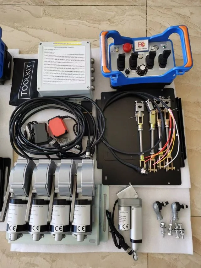 Waterproof 4 Commands 12v 24v  Crane Remote Retrofit Wireless Radio Crane Remote Control Sets With 4 Levels Motors for Truck