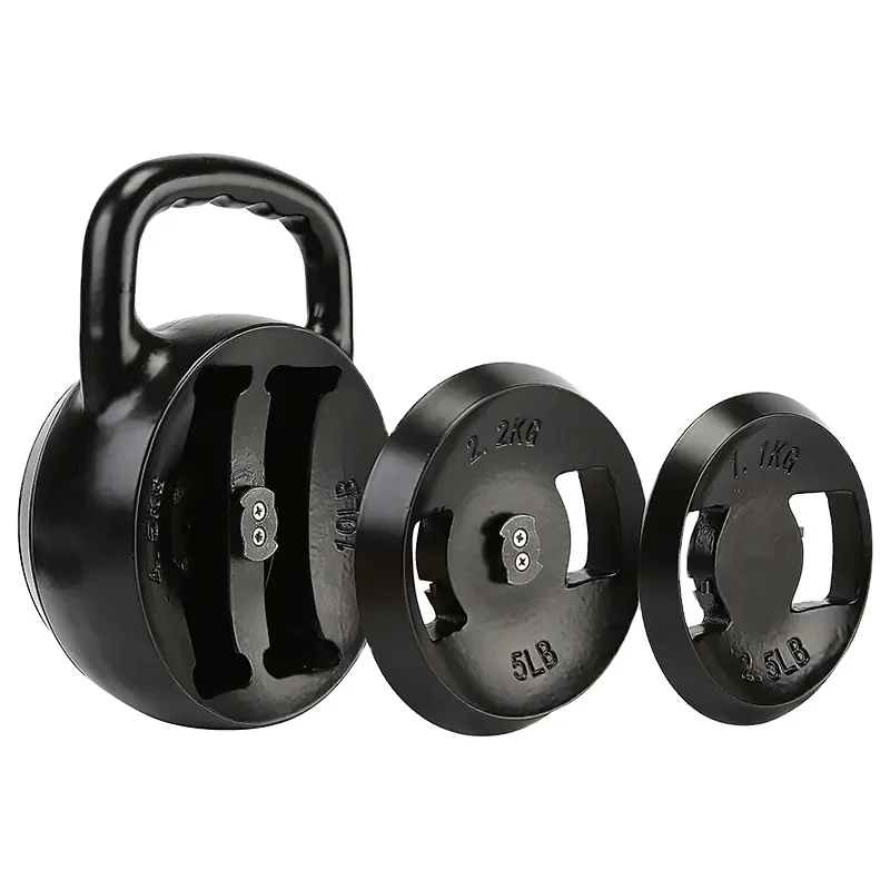 KESUN 25lb High Quality Cast Iron Adjustable Kettlebell Gym Fitness Equipment For Body Building  Adjustable Dumbbell& Kettlebell