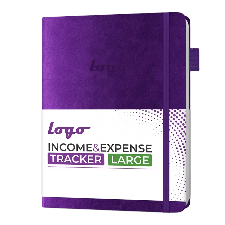 A4 Size Customised Logo Income and Expense Ledger Book Personal Finance Record and Bookkeeping Log Book