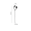 13.2cm round fillister head spoon - silver