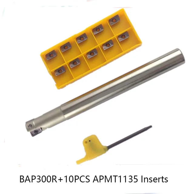 10 Pack Cobra Carbide APKT 1604 PDR-HM C5 TiN Coated Inserts (MPN 42754)