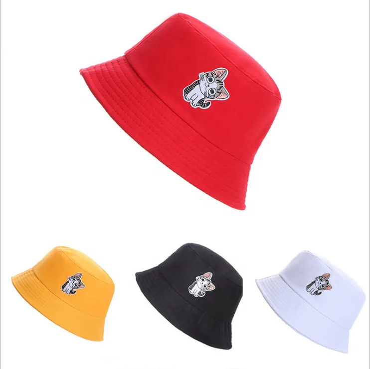 Cotton Custom Bucket Hat Design Your Own Embroidery Bucket Hat