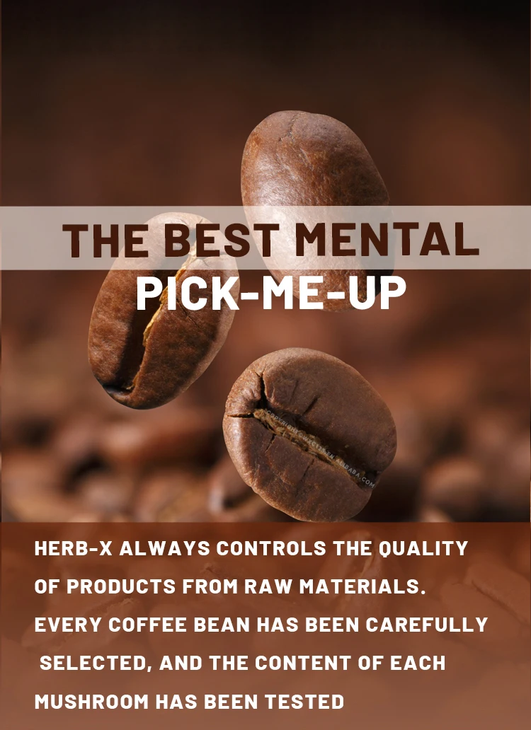 Oem Private Label Ganoderma Coffee Black Instant Mushroom Coffee