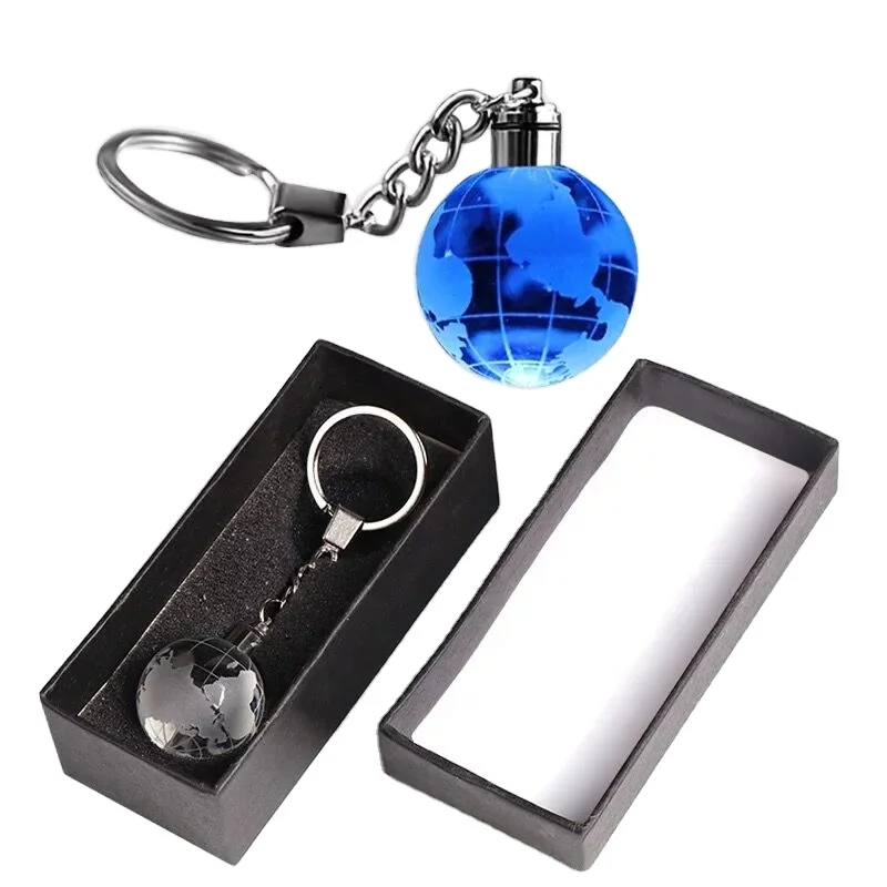 Crystal 2025 globe keychain