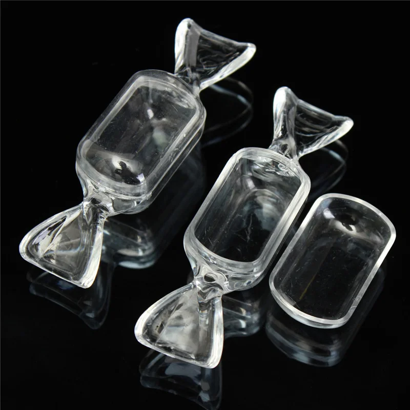 Mini Cookie Jar Clear Candy Box